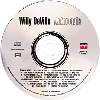 willy deville cd anthologie dial label