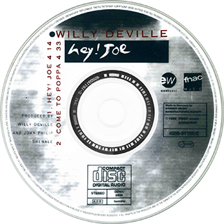 willy deville cd single hey joe fnac eastwest germany label