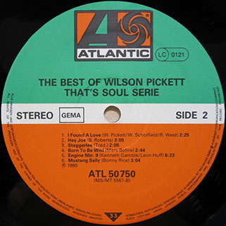wilson pickett best of germany label 2