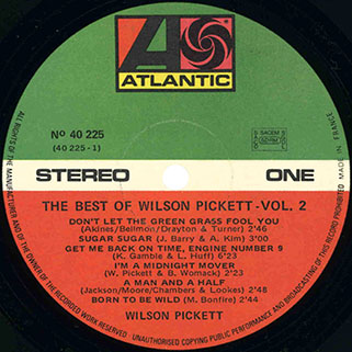 wilson pickett best of volume 2 france 40225 label 1