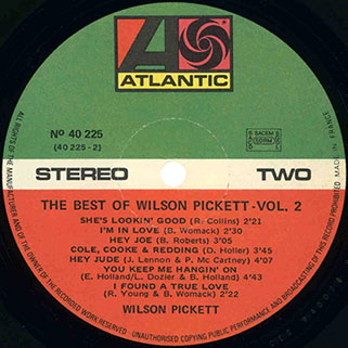 wilson pickett best of volume 2 france 40225 label 2