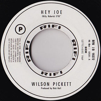 wilson pickett single jukebox italy rifi hey joe