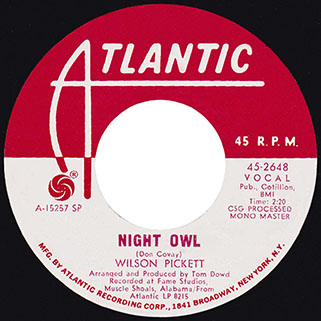 wilson pickett single promo usa night owl
