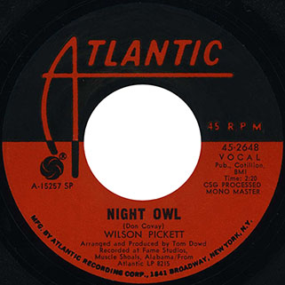 wilson pickett single usa night owl sp